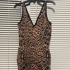 Leopard Print Mini Bandage Dress